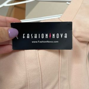 Fashion Nova Nude Pink Dress